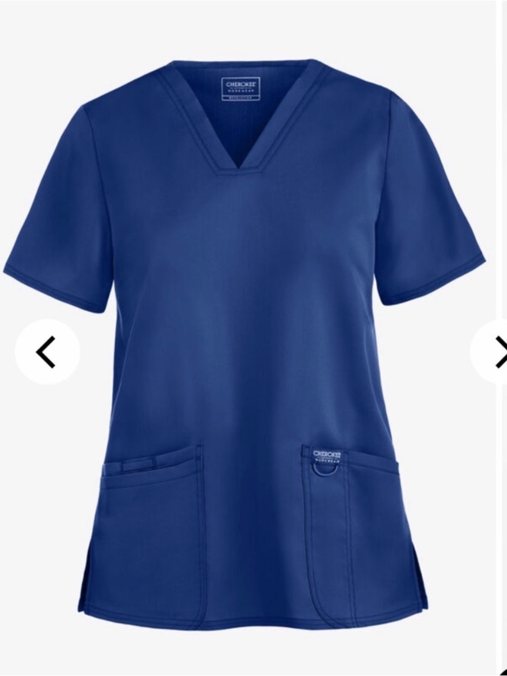 Classic V-Neck Scrub Top - Galaxy Blue